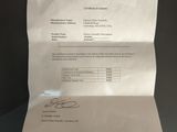 a close up of a piece of paper with a receipt on it