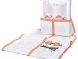 a bag with scissors and a pair of scissors on it