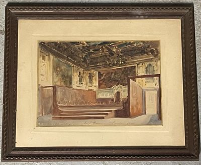 Ecole française fin XIXème siècle Salle du Conseil du Palais…