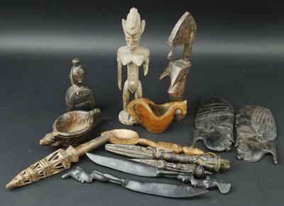 a lot of different items that are sitting on a table