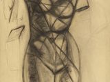 une image d'un dessin d'un torse de femme et d'un torse sur un mannequin
