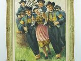 painting of a group of men and women dressed in military uniforms