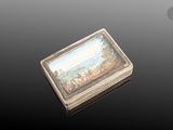 an image of a small box with a painting on it on a table
