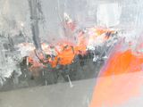 a painting of oranges and oranges on a window