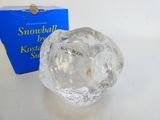 snowball paperweight in front of a box of snowballs