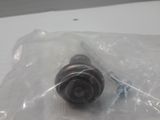 a plastic bag with a metal object inside of it