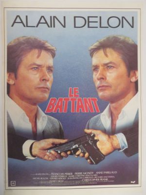 une affiche de film représentant deux hommes pointant leurs armes l'un vers l'autre