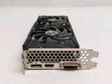 a close up of a video card on a white surface