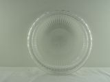 une plaque de verre transparent ornée d'un motif circulaire