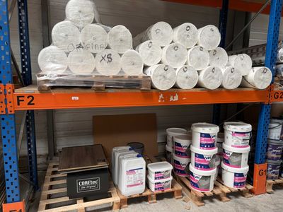 many rolls of toilet paper on the shelves in the store