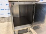 an image of a stainless steel oven sitting on top of a counter