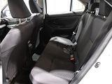 the back seats of a car with a seat belt in the back of it