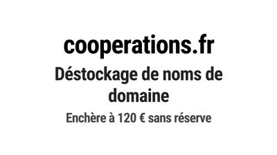 Nom de domaine cooperations.fr.