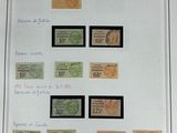 une feuille de papier blanche sur laquelle figure l'image de différentes devises