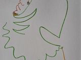 un dessin représentant un oiseau coiffé d'un chapeau