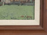 a picture of a painting on the wall of a house