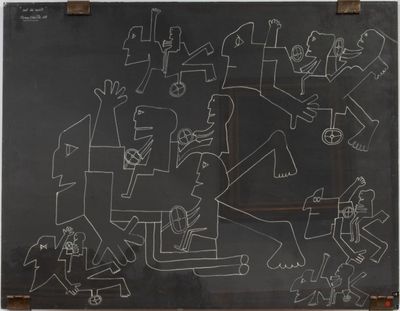 Pierre CAILLE (1912 - 1996) Vol de nuit, 1968