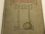 an old book with a picture of a cat on it