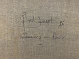 l'image d'un gros plan d'un morceau de tissu portant une inscription