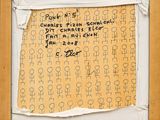 an old piece of paper with writing on it and a picture of a man