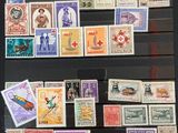 a picture of a collection of stamps displayed on a wall