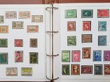 a book with a lot of stamps on the pages