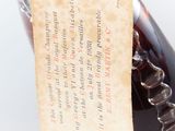 a bottle of liquor with a label on it