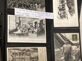 a black and white photo of a book with pictures on it