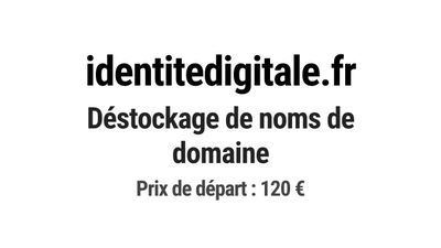 Nom de domaine identitedigitale.