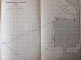 an open book with a map of the world on it