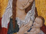 an image of a painting of a woman holding a baby