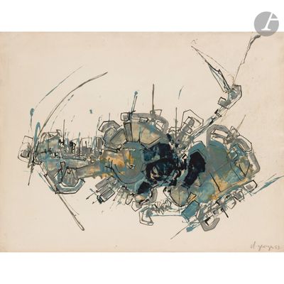 an image of a drawing of a man riding a motorcycle