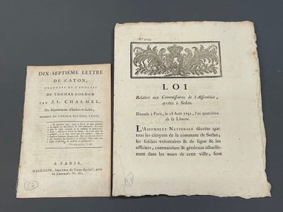 2 documents révolutionnaires concernant le département d'Ind…