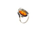 a close up of a ring on a white background