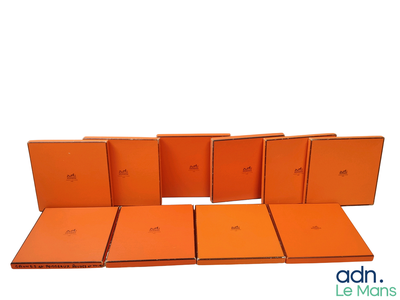 HERMES – Lot de 10 boîtes en carton, Dim.