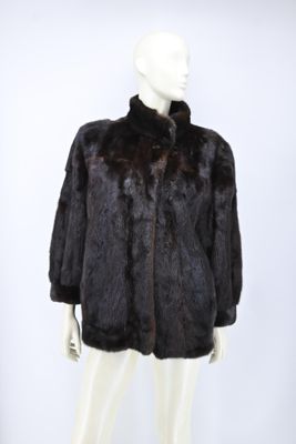 TARANTO - Veste ample en Vison scanbrown.