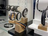 a display of watches and bracelets on display in a store