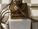 a lamp that is sitting on top of a table