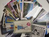 a bunch of cards that are on a table