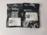two bags of cannabis seeds with qr code on them