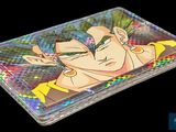 un porte-cartes avec une photo de Gohan dessus