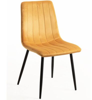 10218-61 / Lot de 6 Chaises en Velours jaune safran Londa Ergonomique 