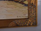 a picture of a painting on the wall of a house