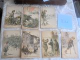 un lot de cartes posées sur une table