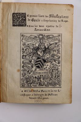 LEMAIRE DE BELGES (Jean). Le premier [second et tiers] livre… - Photo 1