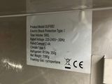 a picture of a refrigerator with a label on it