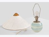 pair of mid century lamps and a table lamp, mid 20th century