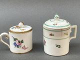 paire de sucrier et de crémier anciens en porcelaine