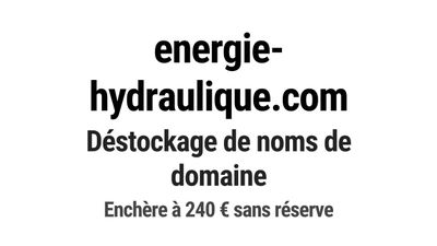 Nom de domaine energie-hydraulique.