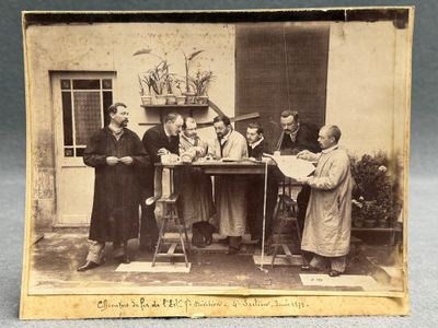 Photographie ancienne: Bureau d'étude des Chemins de fer de …